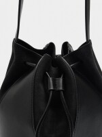 Bolso Bombonera De Piel M negro