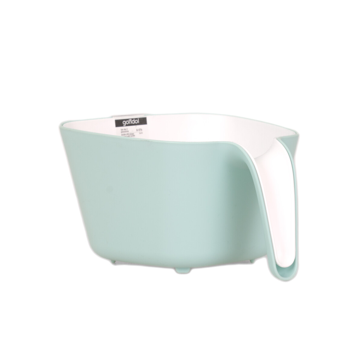 COLADOR DOBLE CON ASA - PLASTICO MULTICOLOR 2,4LTS 