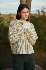 Sweater Astral Crudo/Oliva