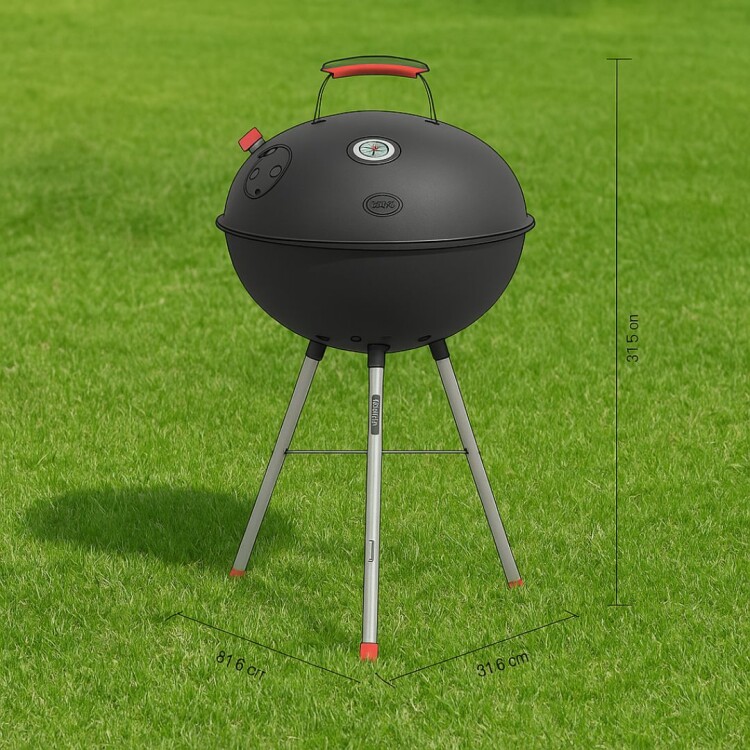 PARRILLERO GRILL TRAMONTINA TCP450L NEGRO