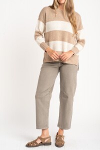 Sweater Lana Rayado Chocolate