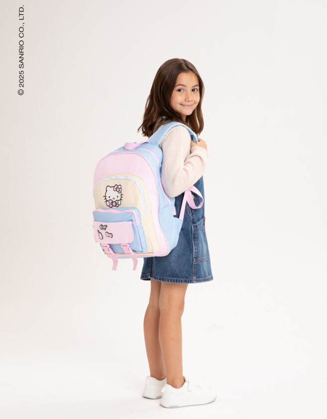 Mochilas y Carteras Infantiles Licencias Mochila Multipocket "hello Kitty" - Combinacion Multicolor