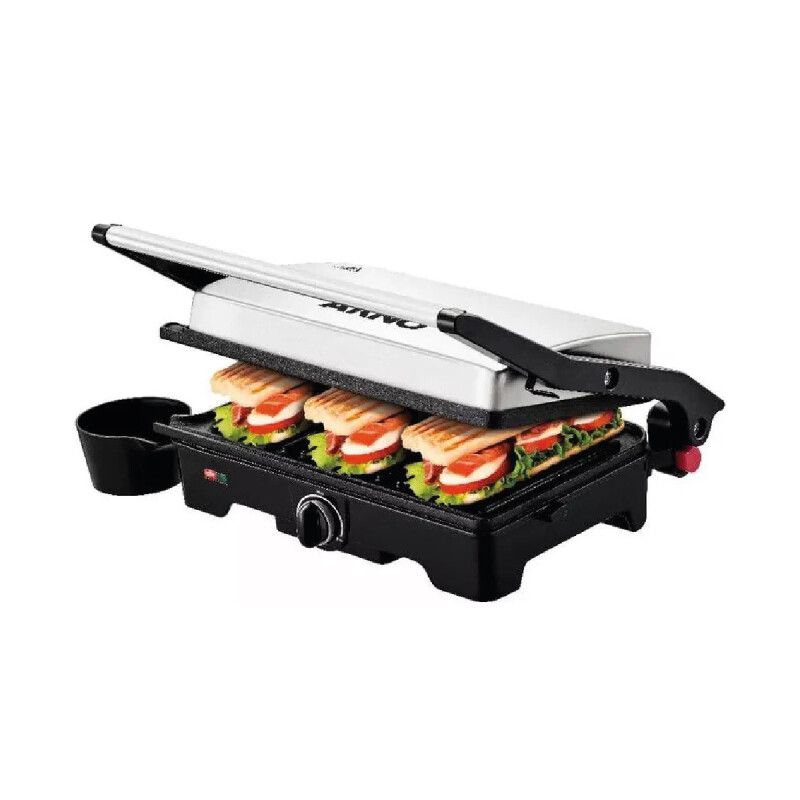 Parrilla Grill Arno Dual Inox | Placa antiadherente | Color gris. Parrilla Grill Arno Dual Inox | Placa antiadherente | Color gris.