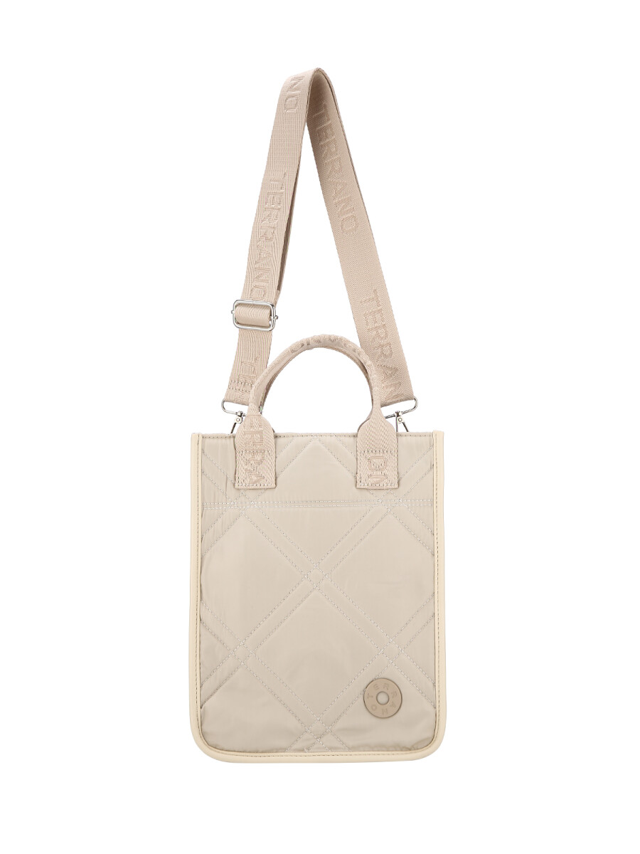 Bolso Matero Capitoneado - Beige 