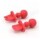 Set Mini Cubiertos con Cuchara y Tenedor en Silicona p/ Bebé Rojo