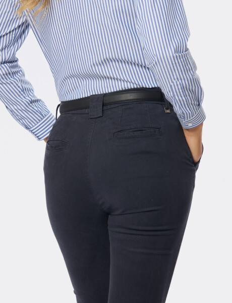 PANTALÓN SKINNY DE GABARDINA Marino
