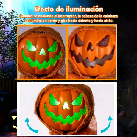 Fantasma Calabaza Decorativo Halloween Luz Y Sonido Fantasma Calabaza Decorativo Halloween Luz Y Sonido