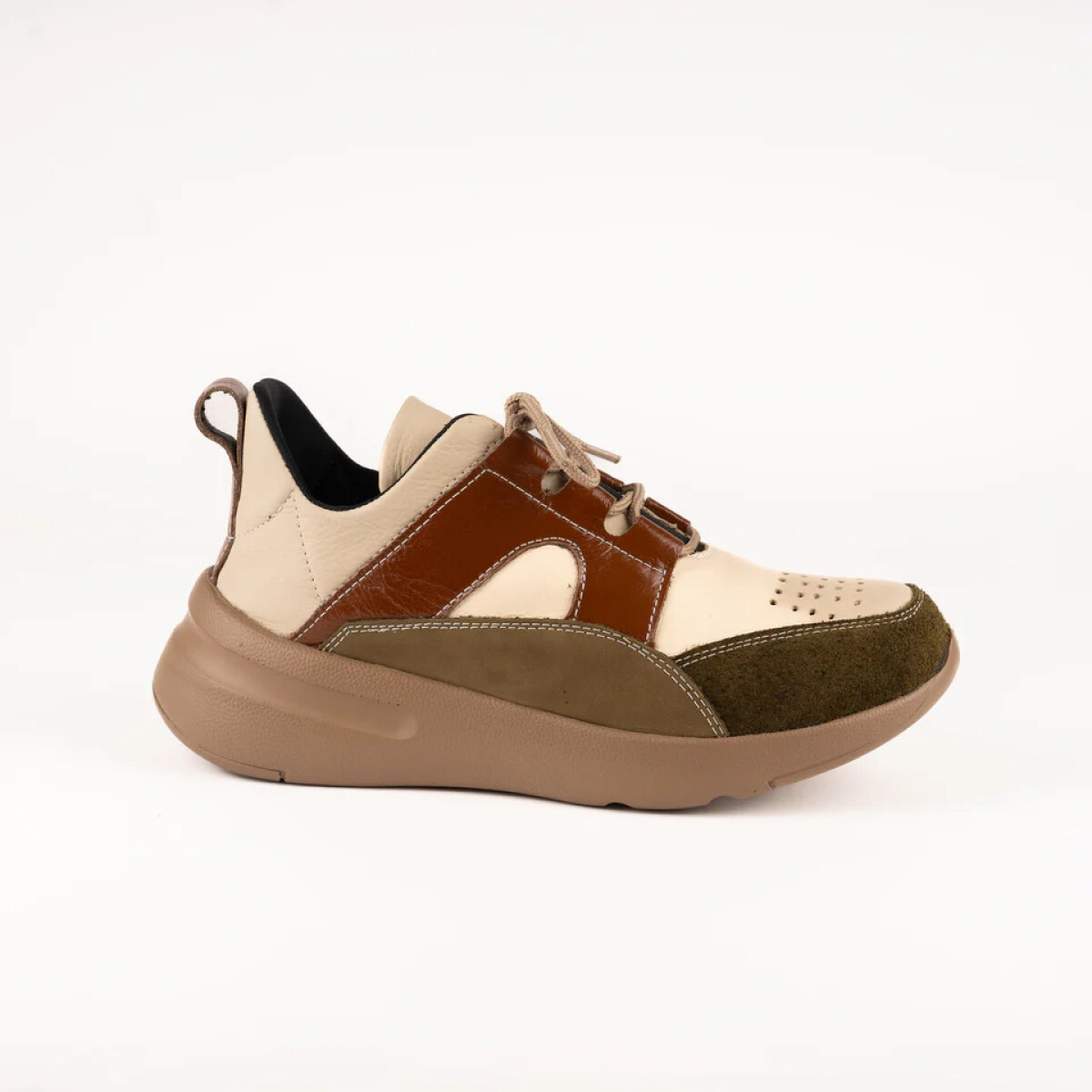 DEPORTIVO IVY - Natural con Verde 