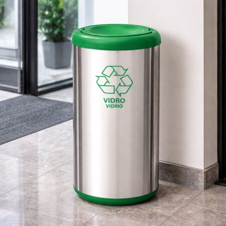 PAPELERA TACHO DE BASURA TRAMONTINA VAIVEN 40 LITROS VERDE PAPELERA TACHO DE BASURA TRAMONTINA VAIVEN 40 LITROS VERDE