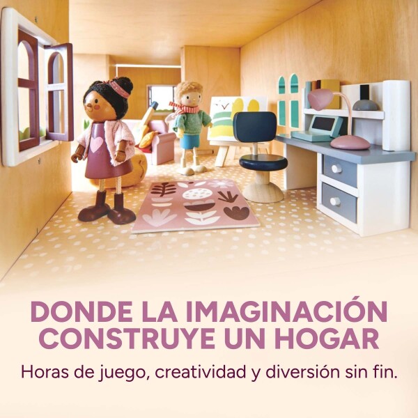 Juguete Casa Salon Fantail Tender Leaf Infantil Madera Niño Juguete Casa Salon Fantail Tender Leaf Infantil Madera Niño