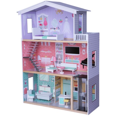 Meridas Doll House, Casita de Muñecas Extra Grande incluye 10 muebles Meridas Doll House, Casita de Muñecas Extra Grande incluye 10 muebles