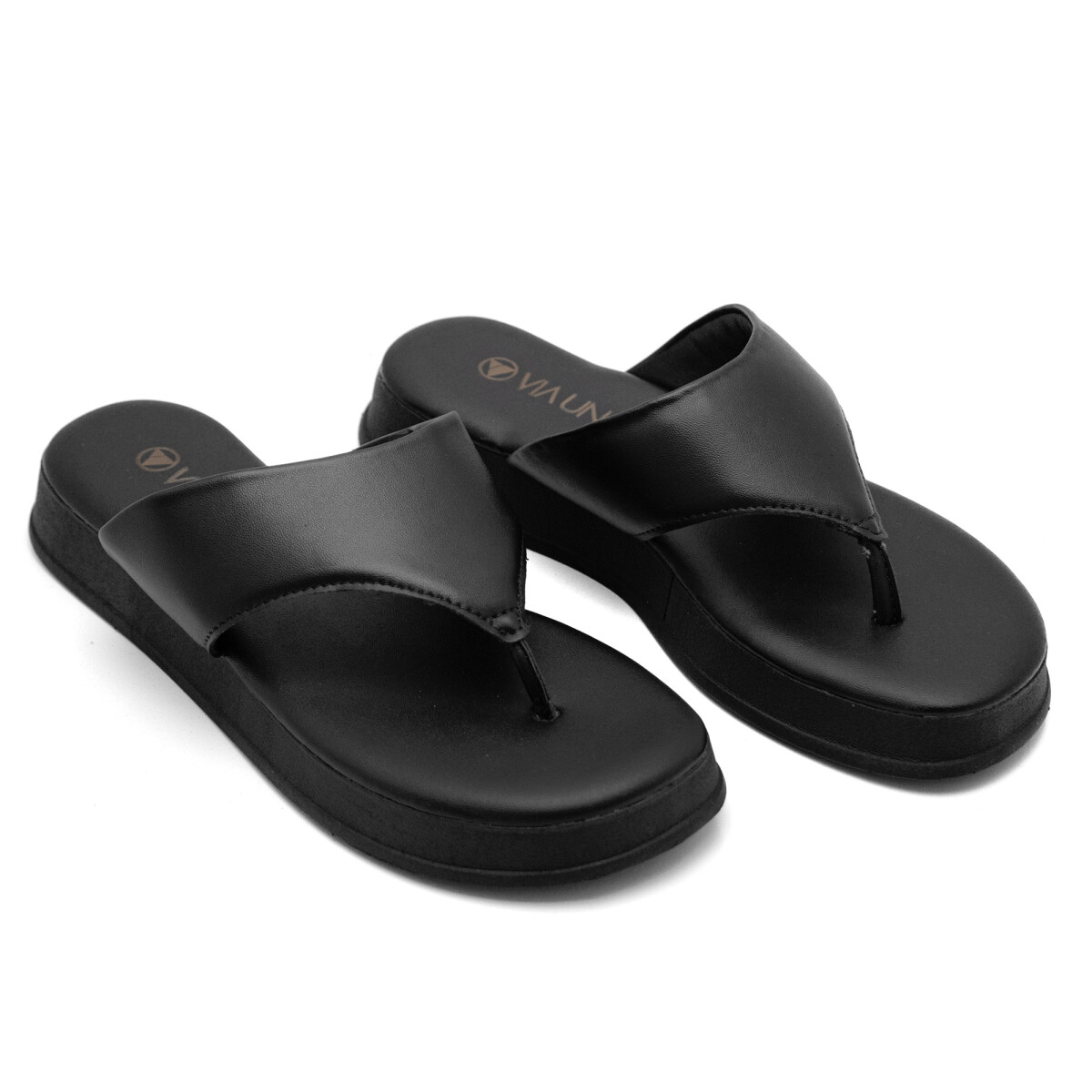 Sandalia VIA UNO de Mujer - 803124 - Negro 
