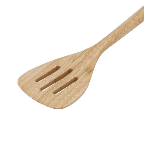 Cuchara Ranurada de Bambú 32.5 cm Cuchara Ranurada de Bambú 32.5 cm