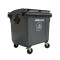 CONTENEDOR DE BASURA CON RUEDAS 1100 LITROS Contenedor de Basura con Ruedas 1100 Litros Gris