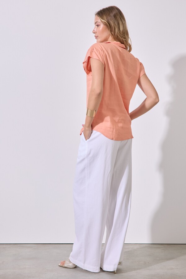 Camisa Lino CORAL