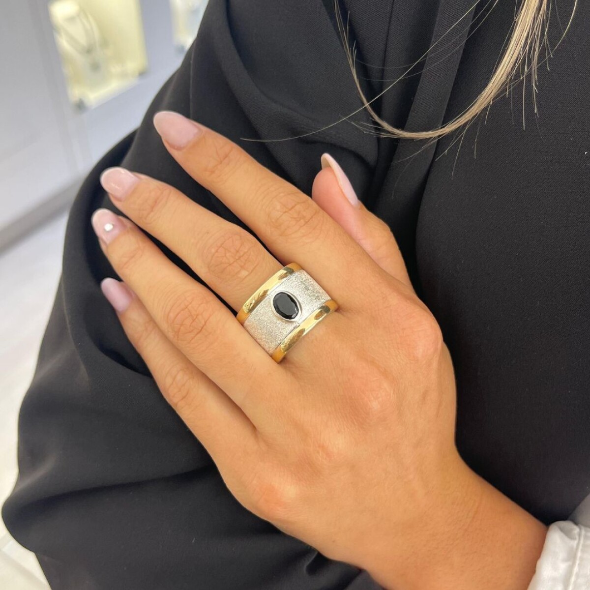 Anillo Clemente - Plata y Oro 