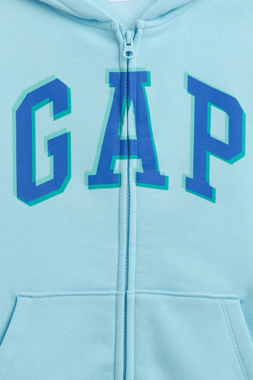 Canguro Con Cierre Logo Gap Niño Chlorine Blue