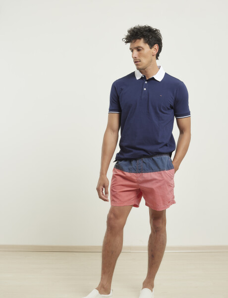 Short Combinado Harry Azul/coral