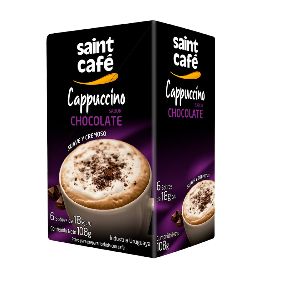 Café SAINT cappuccino stick x6u 18gr - Chocolate 