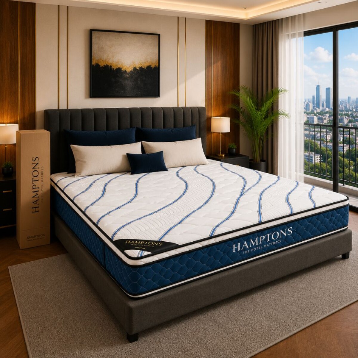 Colchon de resortes Extra King THM Scandium 