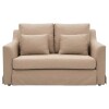 SOFA 2 PUESTOS- CLASSIC SIX CON FLECOS- BEIGE(CD) Unica