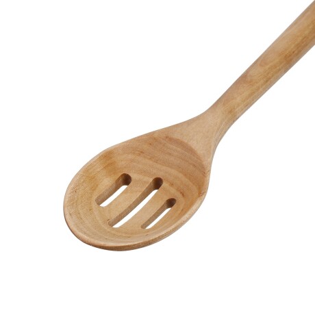 Cuchara de madera ranurada con gancho KitchenAid Cuchara de madera ranurada con gancho KitchenAid