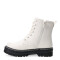 Botas de Niña MINI Miss Carol LEAVEN acordonada Blanco Hueso