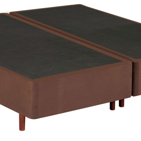 Base x2 Sommier King Mannes Marron