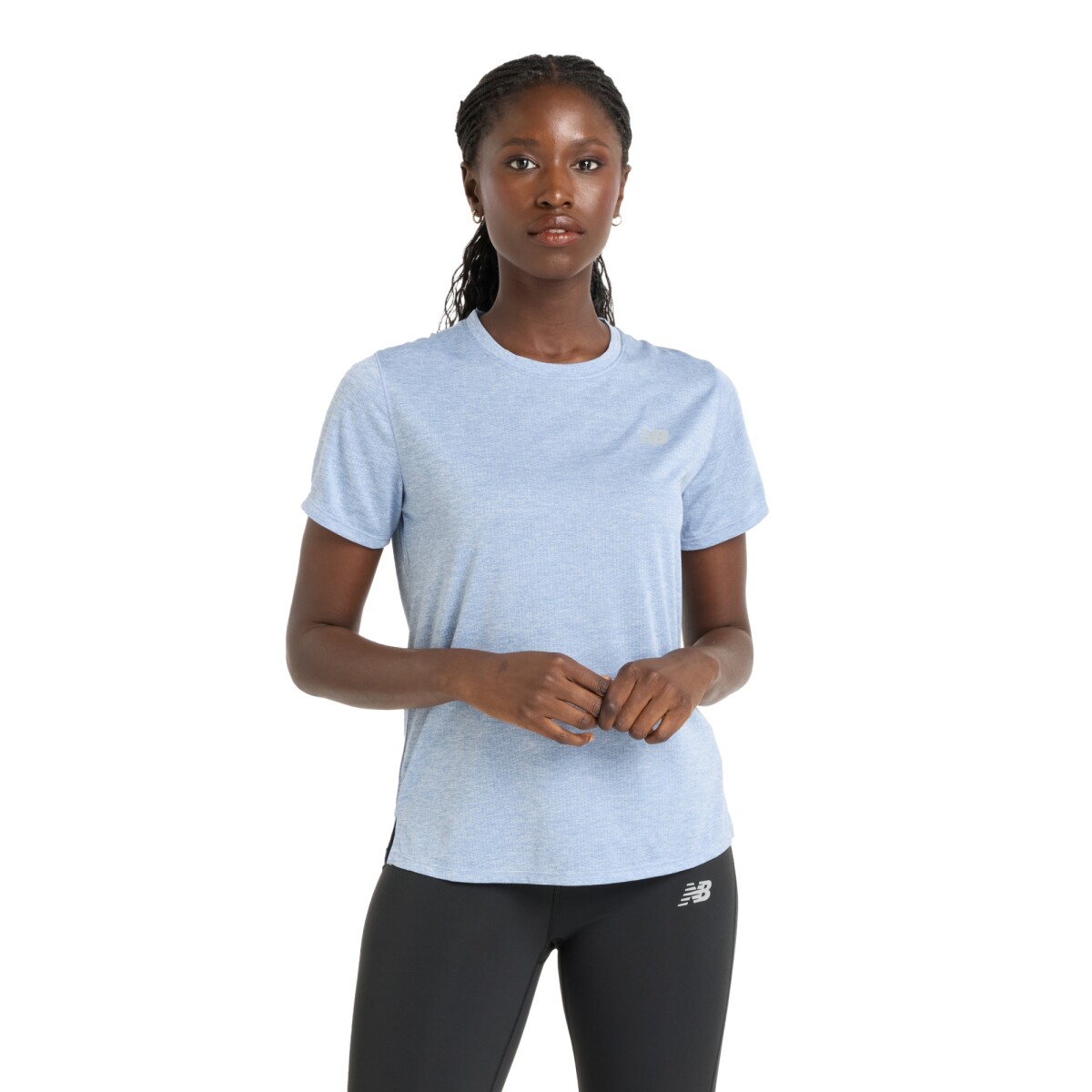 Remera New Balance de Dama - Athletics - WT41253DSW - BLUE 