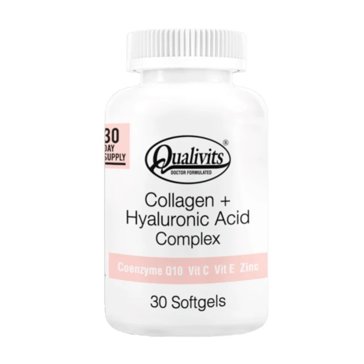 Collagen + Hyaluronic Acid Complex | Colágeno Marino + Ácido Hialurónico | 30 Softgels - Qualivits 