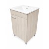Mueble De Baño de pie beige 50 Cm Con Bacha Mueble De Baño De Pie Beige 50 Cm Con Bacha