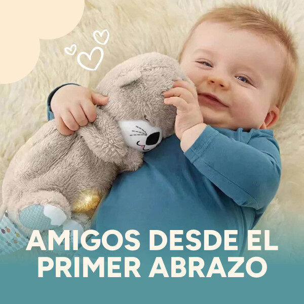 Peluche Nutria Bebé Respira Y Relaja Dormir Niño Tendencia Color Variante Gris