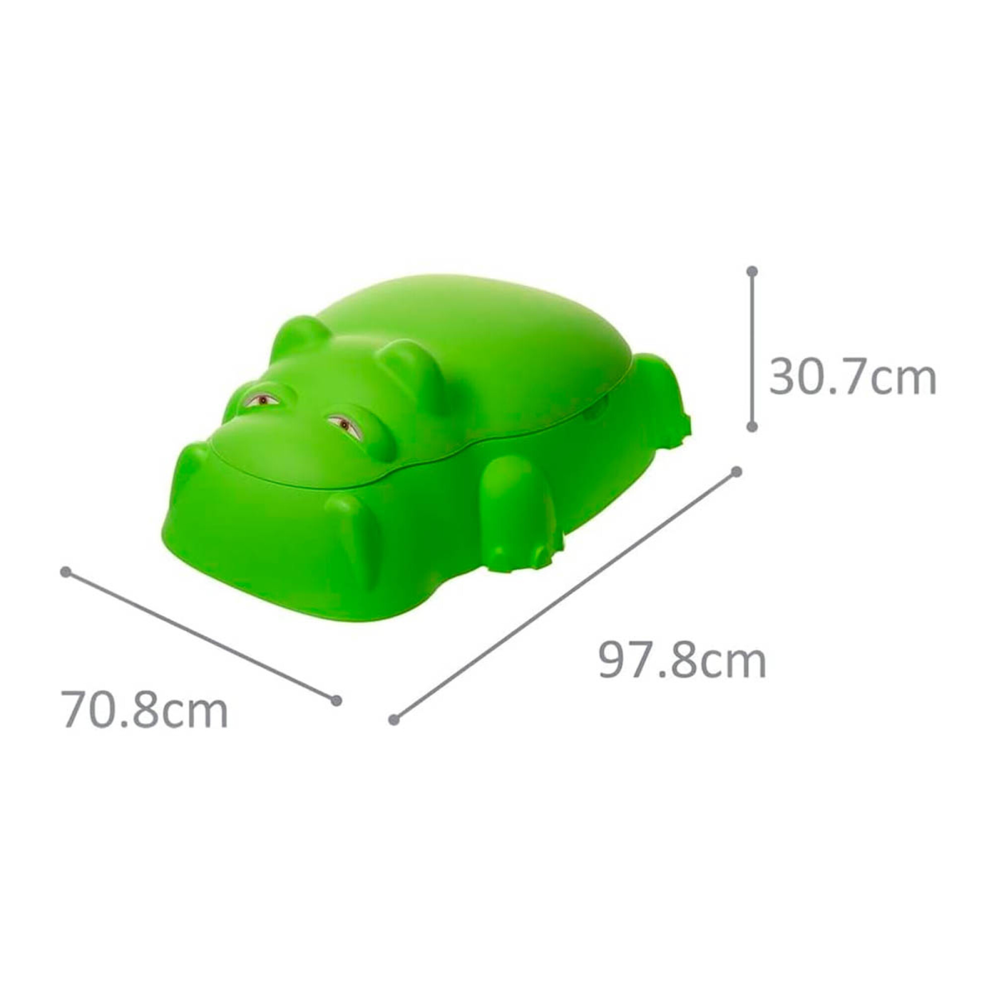 Arenero Piscina Starplay Infantil Plástico Hipopótamo - Verde — El Rey ...