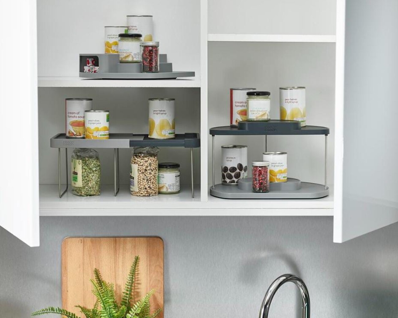 Estante desplegable CupboardStore™ (gris) Estante desplegable CupboardStore™ (gris)