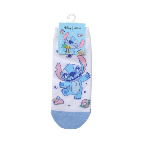 Soquete Stitch celeste