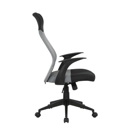 SILLA DE ESCRITORIO MALLA-Y-POLIPROPILENO GRIS D-220