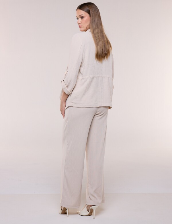 Chaqueta Cintura Ajustable BEIGE