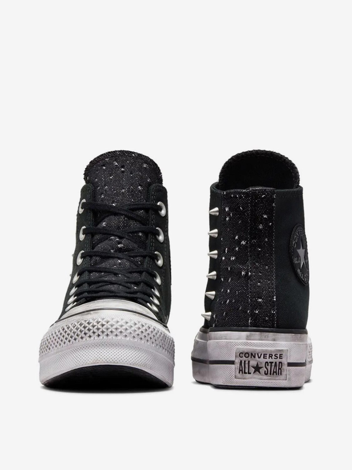 Tenis all star todo online preto cano alto