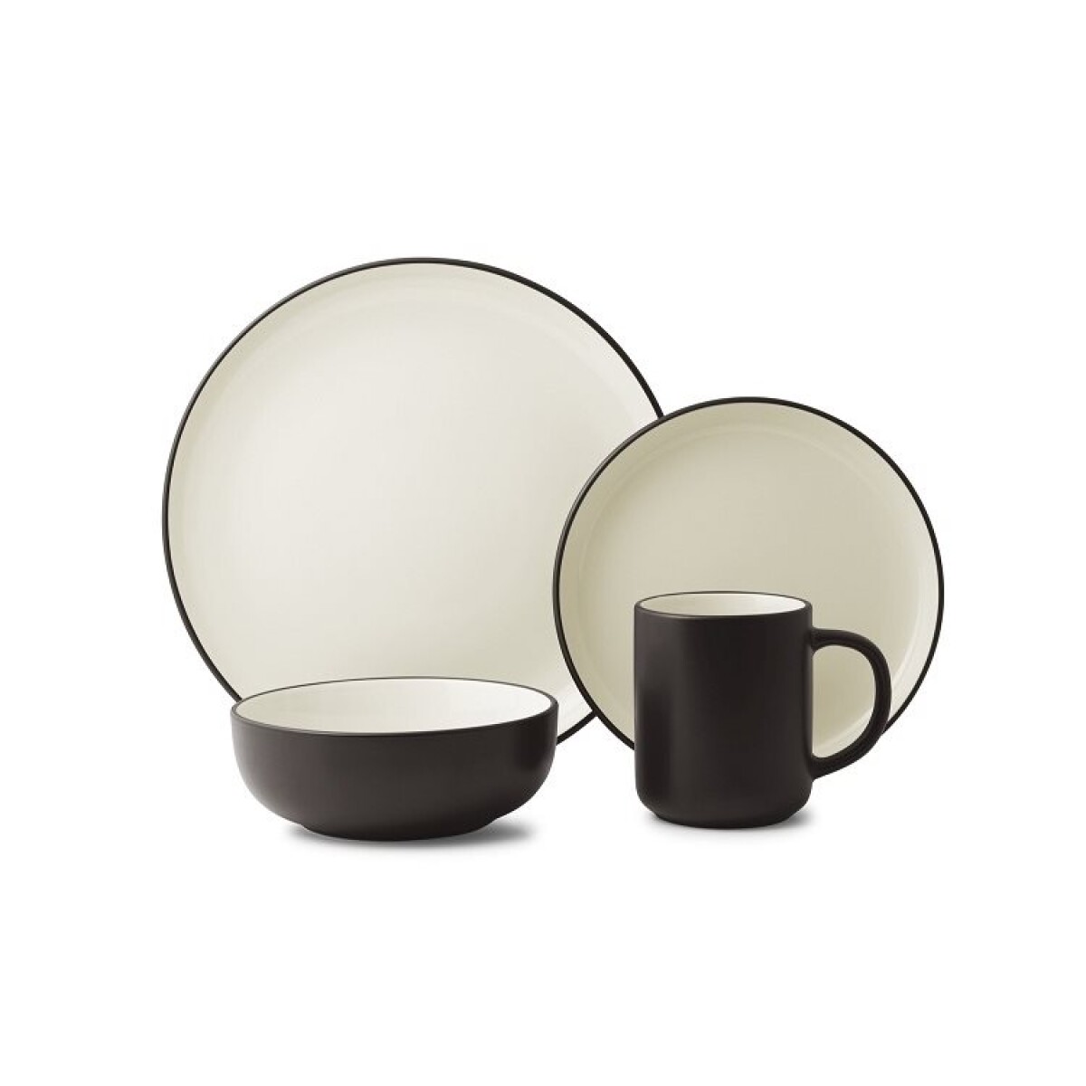 SET 16PZAS STONEWARE D27-20-16/400ML LOFT COFFEE 