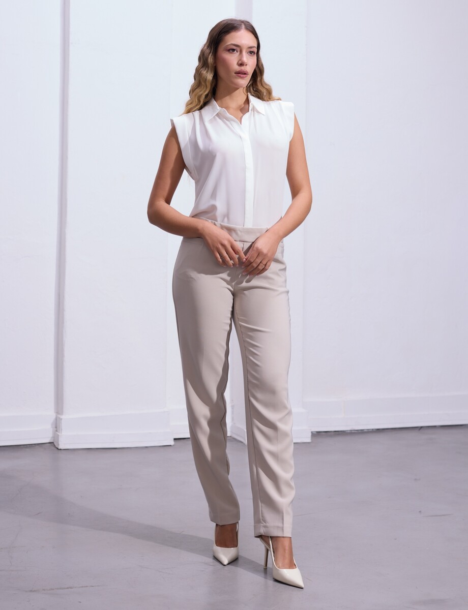 Pantalon Pull On - Beige 