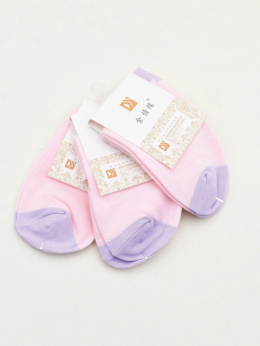 MEDIAS PACK X 3 COLORS RAYAS - LILA 