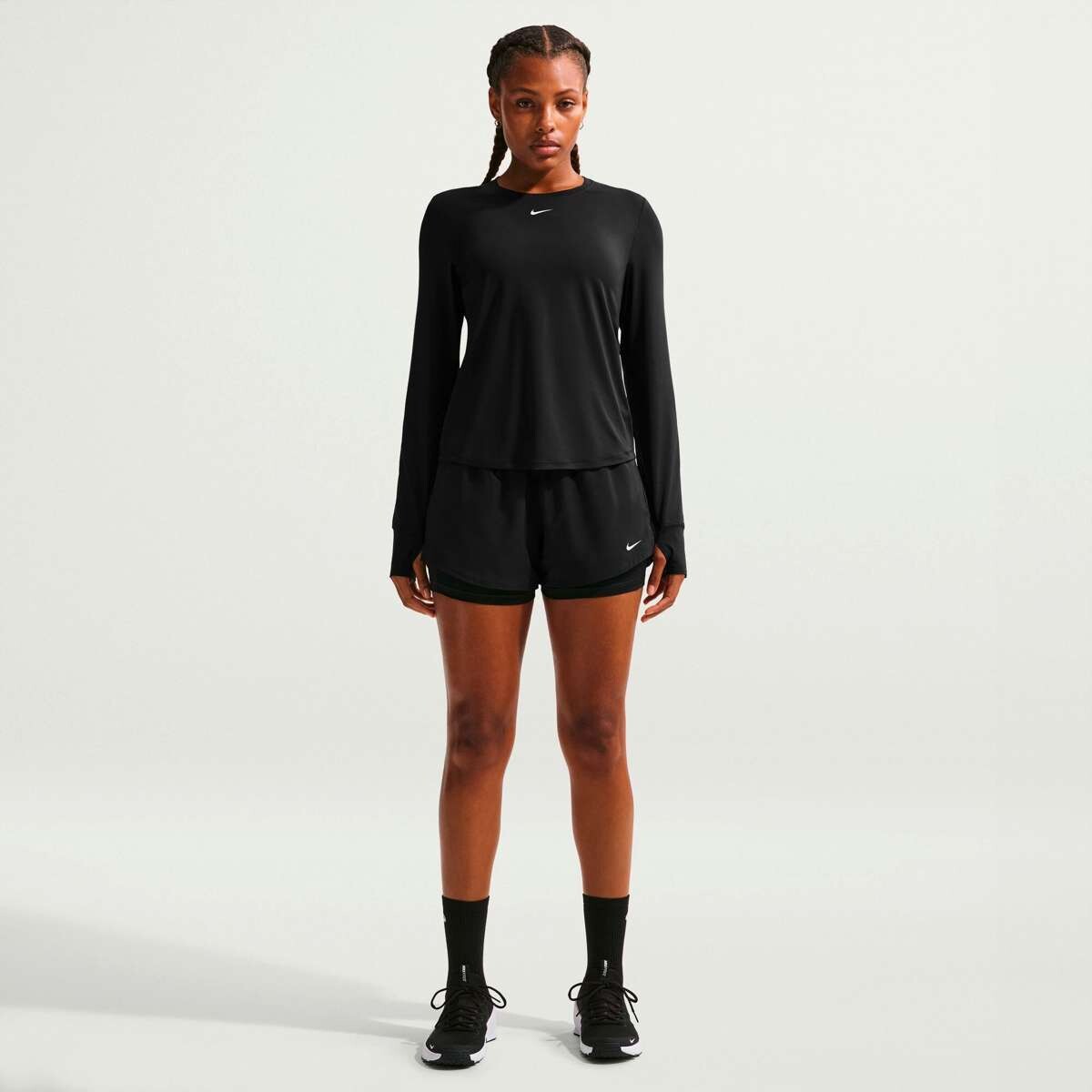Short Nike One Dri-Fit de Mujer - Negro 