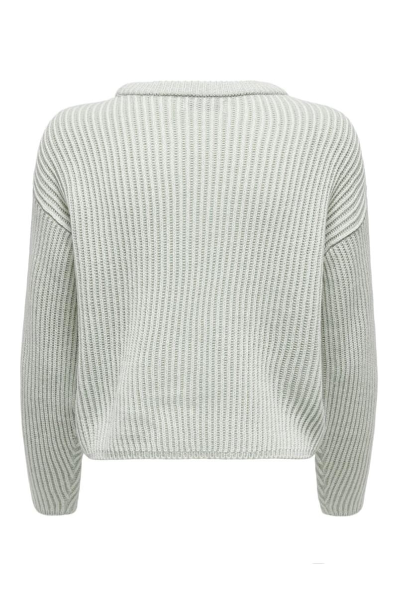 Top Nimone Polo Knit Mineral Gray