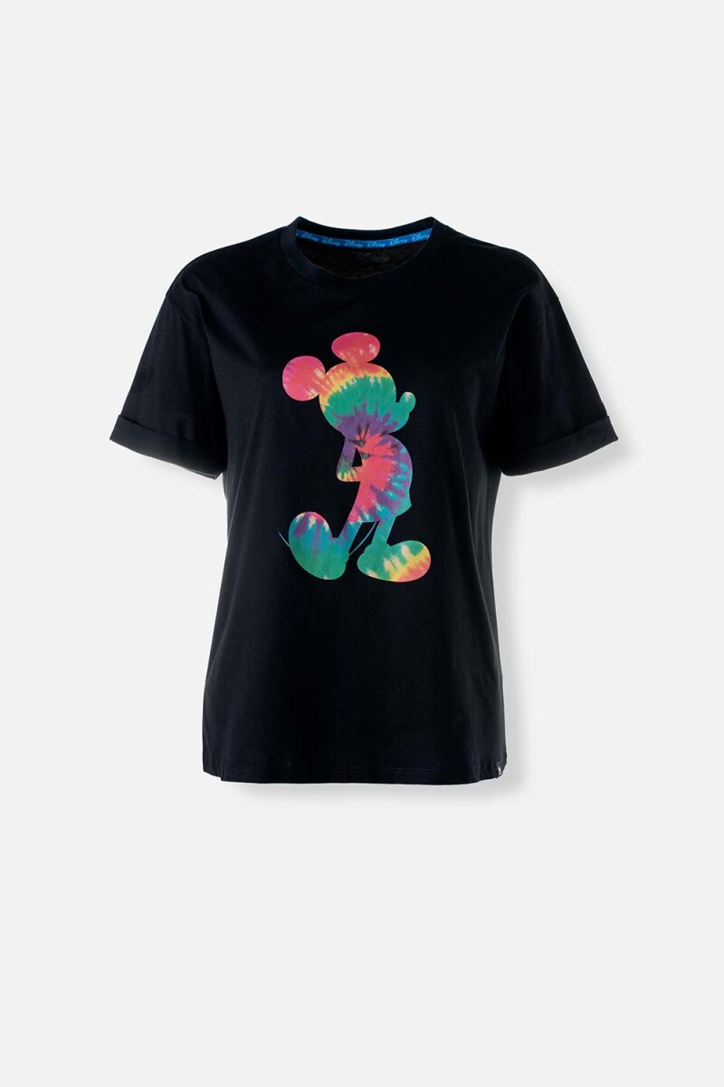 Camiseta dama Mickey - NEGRO 