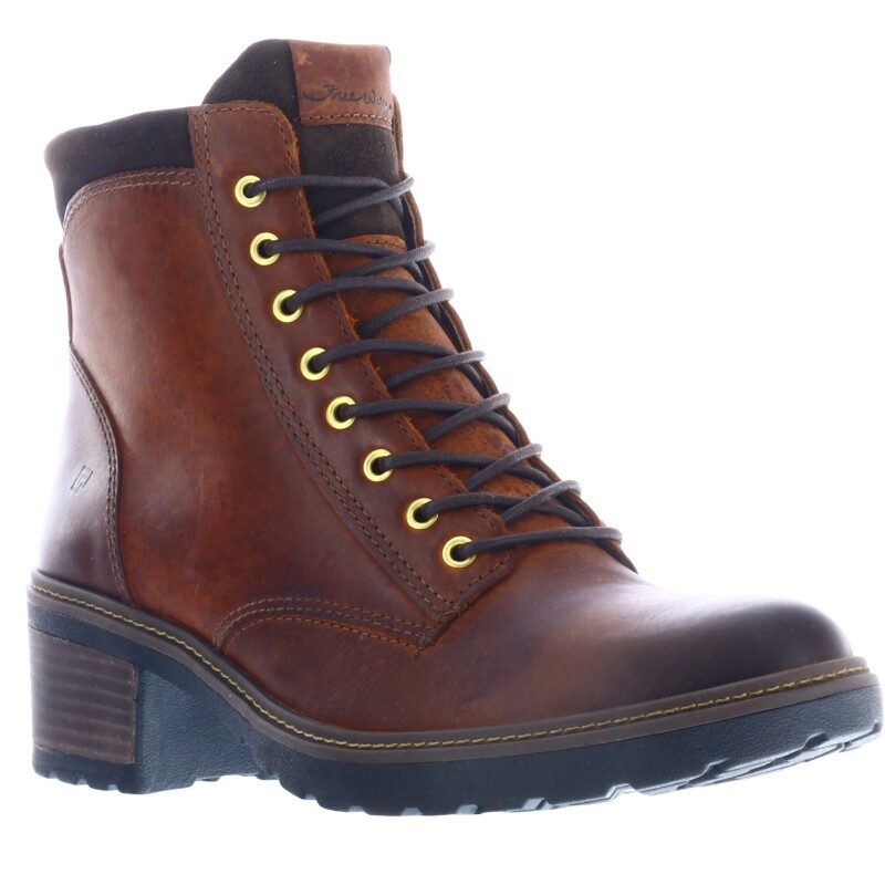 Botas de Mujer Freeway Casual Marrón Caoba (Cuero Graso)