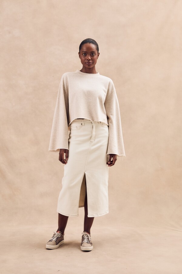 Sweater Boutonne Nácar