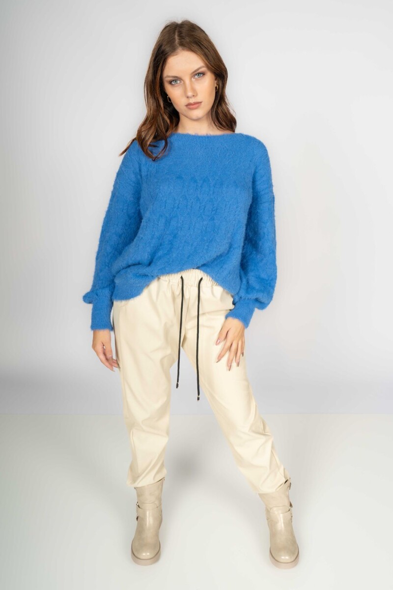 Sweater Merino Añil