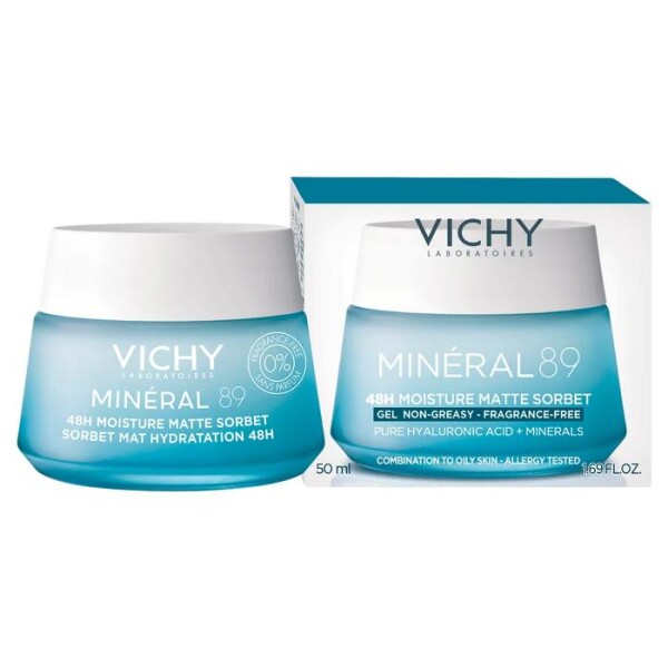 Crema Hidratante Matificante Minéral 89 Moisture Matte Sorbet 50 ml - Vichy Crema Hidratante Matificante Minéral 89 Moisture Matte Sorbet 50 ml - Vichy