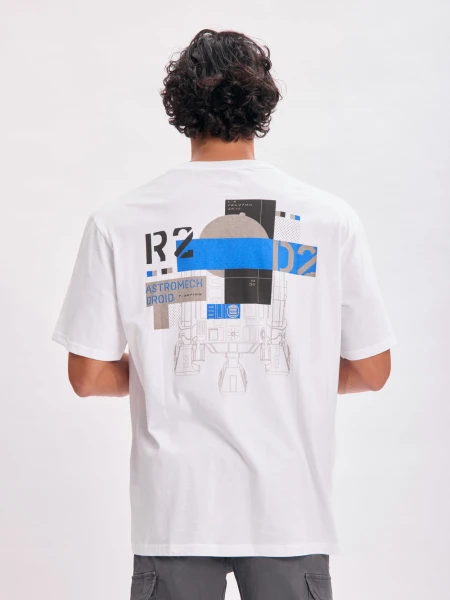 Remera oversize Star Wars Blanco
