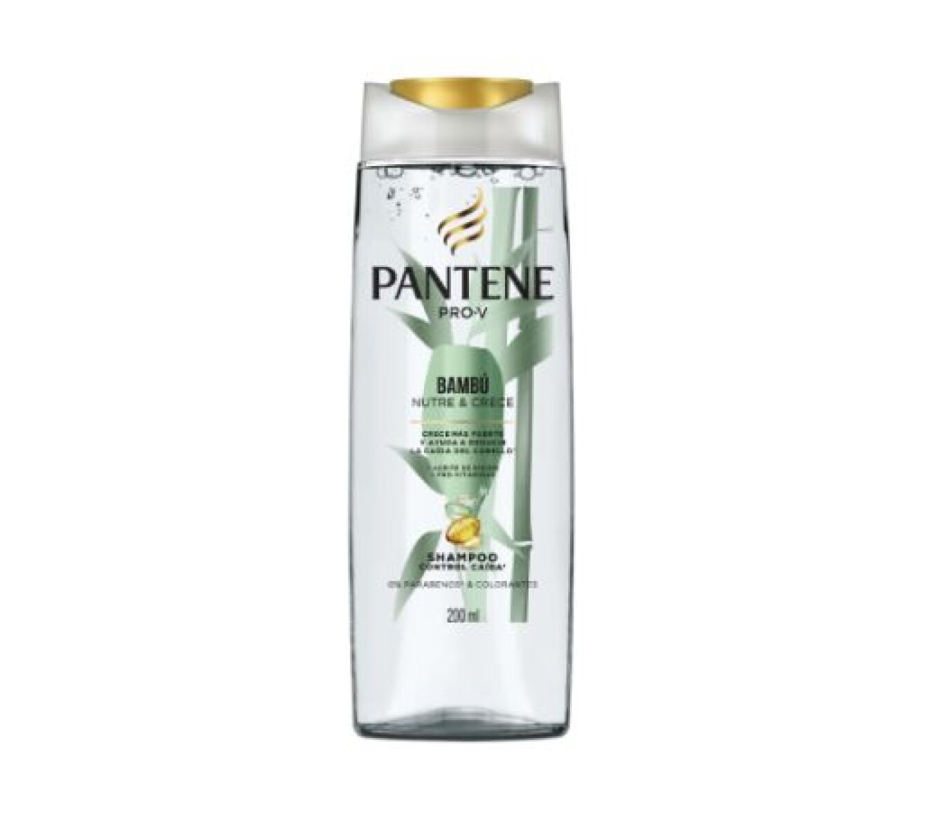 Pantene Bambú Shampoo 200 ml – Cabello Suave y Natural